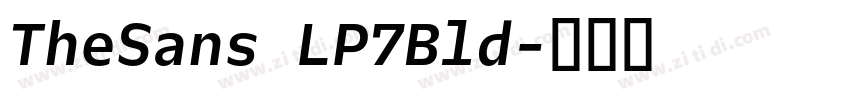 TheSans LP7Bld字体转换
